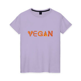 Женская футболка хлопок с принтом Vegan , 100% хлопок | прямой крой, круглый вырез горловины, длина до линии бедер, слегка спущенное плечо | green | vegan | yoga | бекон | веган | вегетарианец | вегетарианство | витамины | здоровье | зеленый | зож | йога | овощи | фрукты