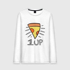 Мужской лонгслив хлопок с принтом Pizza Life , 100% хлопок |  | dendy | food | game | italy | life | mario | pizza | еда | жизнь | игра | италия | пицца | пища | повар | приставка