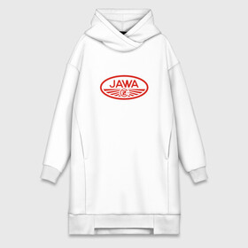 Платье-худи хлопок с принтом Мотоцикл Jawa логотип ,  |  | jawa | мотоцикл | ява