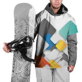 Накидка на куртку 3D с принтом Цветные квадраты , 100% полиэстер |  | Тематика изображения на принте: squares | квадраты | прямоугольники | текстуры