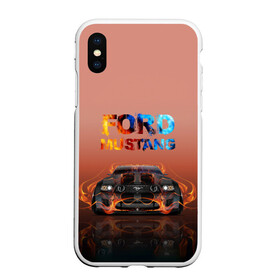 Чехол для iPhone XS Max матовый с принтом Ford Mustang , Силикон | Область печати: задняя сторона чехла, без боковых панелей | Тематика изображения на принте: 50 лет | mach 1 | авто | автомобиль | блатн | иномарка | крутая | логотип | марка красивая | машина | мустанг | надпись | пацанский таз | седан | тачила | тачка | форд | эмблема