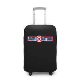 Чехол для чемодана 3D с принтом AMMU-NATION , 86% полиэфир, 14% спандекс | двустороннее нанесение принта, прорези для ручек и колес | ammunation | auto | dead | grand | gta | gta5 | red | redemption | theft | гта