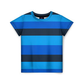 Детская футболка 3D с принтом Фк Зенит , 100% гипоаллергенный полиэфир | прямой крой, круглый вырез горловины, длина до линии бедер, чуть спущенное плечо, ткань немного тянется | Тематика изображения на принте: blue | champions | league | петербург | санкт | синий | форма