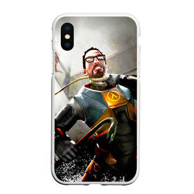 Чехол для iPhone XS Max матовый с принтом Half-Life , Силикон | Область печати: задняя сторона чехла, без боковых панелей | freeman | gordon | half | halflife | hl | life | гордон | лайф | фримен | халва | халф | халфлайф | халява