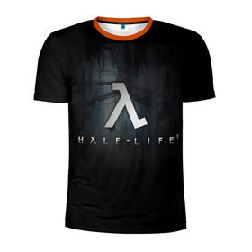 Мужская футболка 3D спортивная с принтом Half-Life 3 , 100% полиэстер с улучшенными характеристиками | приталенный силуэт, круглая горловина, широкие плечи, сужается к линии бедра | freeman | gordon | half | halflife | hl | life | гордон | лайф | фримен | халва | халф | халфлайф | халява