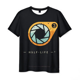 Мужская футболка 3D с принтом Half-Life 3 , 100% полиэфир | прямой крой, круглый вырез горловины, длина до линии бедер | freeman | gordon | half | halflife | hl | life | гордон | лайф | фримен | халва | халф | халфлайф | халява