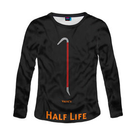 Женский лонгслив 3D с принтом Half-Life , 100% полиэстер | длинные рукава, круглый вырез горловины, полуприлегающий силуэт | freeman | gordon | half | halflife | hl | life | гордон | лайф | фримен | халва | халф | халфлайф | халява