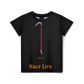 Детская футболка 3D с принтом Half-Life , 100% гипоаллергенный полиэфир | прямой крой, круглый вырез горловины, длина до линии бедер, чуть спущенное плечо, ткань немного тянется | Тематика изображения на принте: freeman | gordon | half | halflife | hl | life | гордон | лайф | фримен | халва | халф | халфлайф | халява
