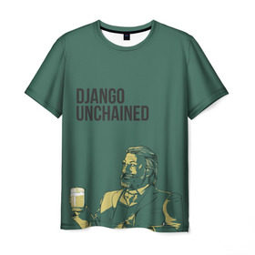 Мужская футболка 3D с принтом Доктор Шульц , 100% полиэфир | прямой крой, круглый вырез горловины, длина до линии бедер | django | dr. king schultz | unchained | вальц | джанго | квентин | кристоф | освобожденный | тарантино