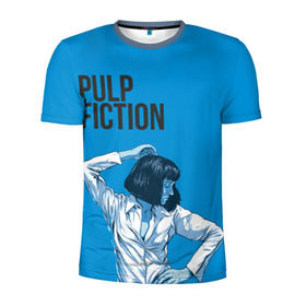 Мужская футболка 3D спортивная с принтом Танцующая Мия , 100% полиэстер с улучшенными характеристиками | приталенный силуэт, круглая горловина, широкие плечи, сужается к линии бедра | pulp fiction | квентин | криминальное чтиво | мия уоллес | тарантино