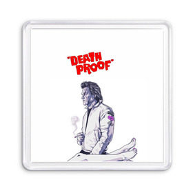 Магнит 55*55 с принтом Death proof , Пластик | Размер: 65*65 мм; Размер печати: 55*55 мм | stuntman mike | квентин | курт рассел | тарантино