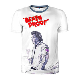 Мужская футболка 3D спортивная с принтом Death proof , 100% полиэстер с улучшенными характеристиками | приталенный силуэт, круглая горловина, широкие плечи, сужается к линии бедра | Тематика изображения на принте: stuntman mike | квентин | курт рассел | тарантино