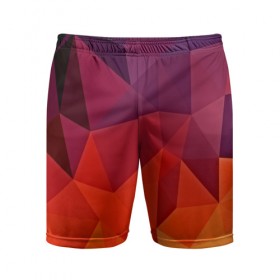 Мужские шорты 3D спортивные с принтом Geometric ,  |  | abstract | abstraction | color | geometry | mirror | polygon | абстракция | геометрия | грани | линии | полигоны | сочетания | треугольники
