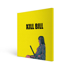 Холст квадратный с принтом Убить Билла , 100% ПВХ |  | kill bill | катана | квентин | меч | невеста | тарантино | ума турман