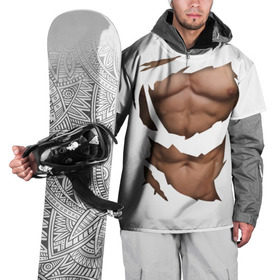Накидка на куртку 3D с принтом Идеальный рельеф , 100% полиэстер |  | Тематика изображения на принте: бодибилдинг | идеальное | креатив | мышцы | накаченный | пресс | рваная | рельеф | спорт | тело
