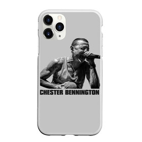 Чехол для iPhone 11 Pro матовый с принтом Честер Беннингтон , Силикон |  | bennington | chester | linkin | park | rip | беннингтон | рок | честер