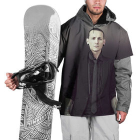 Накидка на куртку 3D с принтом Честер Беннингтон , 100% полиэстер |  | bennington | chester | linkin | park | rip | беннингтон | рок | честер