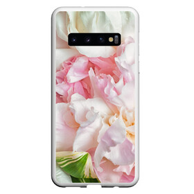 Чехол для Samsung Galaxy S10 с принтом Пион , Силикон | Область печати: задняя сторона чехла, без боковых панелей | лето | нежность | цветы