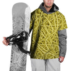 Накидка на куртку 3D с принтом Макароны , 100% полиэстер |  | веган | вемишель | диета | еда | лапша | паста | паттрен | спагетти | текстура
