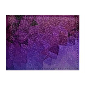 Обложка для студенческого билета с принтом Фиолетовые грани , натуральная кожа | Размер: 11*8 см; Печать на всей внешней стороне | abstract | abstraction | color | geometry | mirror | polygon | абстракция | геометрия | грани | линии | полигоны | сочетания | стекло | треугольники