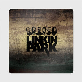 Магнит виниловый Квадрат с принтом Linkin Park Band , полимерный материал с магнитным слоем | размер 9*9 см, закругленные углы | chester bennington | linkin park | беннингтон | линкин паркб честер | майк | шинода