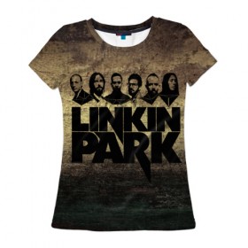 Женская футболка 3D с принтом Linkin Park Band , 100% полиэфир ( синтетическое хлопкоподобное полотно) | прямой крой, круглый вырез горловины, длина до линии бедер | chester bennington | linkin park | беннингтон | линкин паркб честер | майк | шинода