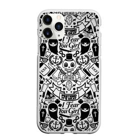 Чехол для iPhone 11 Pro матовый с принтом Tokyo Tattoo Sticker Bomb , Силикон |  | casual | design | pattern | ray ban | skull | street | texture | urban | дизайн | индеец | мода | очки | повтор | принт | стикербомб | стикеры | тату | текстура | узор | улица | хулиган | череп | шляпа