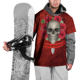 Накидка на куртку 3D с принтом Gans N Roses , 100% полиэстер |  | Тематика изображения на принте: gans n roses | группа | исполнители | меч | музыка | песни | розы | рок группа | череп