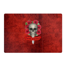 Магнитный плакат 3Х2 с принтом Gans N Roses , Полимерный материал с магнитным слоем | 6 деталей размером 9*9 см | gans n roses | группа | исполнители | меч | музыка | песни | розы | рок группа | череп