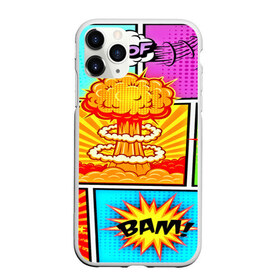 Чехол для iPhone 11 Pro матовый с принтом Pop Art , Силикон |  | Тематика изображения на принте: 3d | boom | арт | взрывы | надписи | поп арт