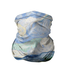 Бандана-труба 3D с принтом Ван Гог Картина , 100% полиэстер, ткань с особыми свойствами — Activecool | плотность 150‒180 г/м2; хорошо тянется, но сохраняет форму | картина | лето | масло | мировой шедевр | пейзаж