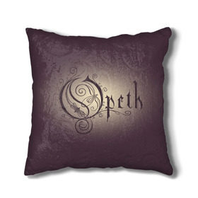 Подушка 3D с принтом Opeth logo , наволочка – 100% полиэстер, наполнитель – холлофайбер (легкий наполнитель, не вызывает аллергию). | состоит из подушки и наволочки. Наволочка на молнии, легко снимается для стирки | death | logo | metal | music | opeth | группа | лого | метал