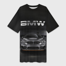 Платье-футболка 3D с принтом BMW серебро ,  |  | bmw | x3 x4 x5 x6 x7 x8 | авто | автомобиль | блатная | бмв | бумер | бэха | иномарка | концерн | красивая | крутая | марка немецкая | машина | пацанский таз | прикольная | тачила | тачка