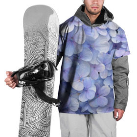 Накидка на куртку 3D с принтом Гортензия голубая , 100% полиэстер |  | Тематика изображения на принте: hydrangea | лето | нежность | незабудка | цветы