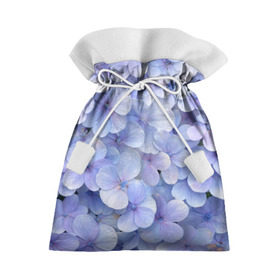 Подарочный 3D мешок с принтом Гортензия голубая , 100% полиэстер | Размер: 29*39 см | hydrangea | лето | нежность | незабудка | цветы