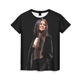 Женская футболка 3D с принтом Selena Gomez , 100% полиэфир ( синтетическое хлопкоподобное полотно) | прямой крой, круглый вырез горловины, длина до линии бедер | Тематика изображения на принте: selena gomez