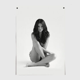 Постер с принтом Selena Gomez , 100% бумага
 | бумага, плотность 150 мг. Матовая, но за счет высокого коэффициента гладкости имеет небольшой блеск и дает на свету блики, но в отличии от глянцевой бумаги не покрыта лаком | Тематика изображения на принте: selena gomez