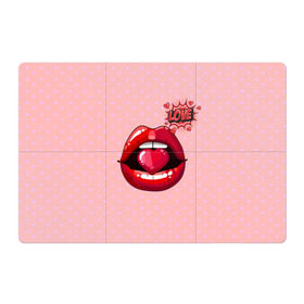 Магнитный плакат 3Х2 с принтом Lips , Полимерный материал с магнитным слоем | 6 деталей размером 9*9 см | Тематика изображения на принте: 3d | love | pop art | арт | губы | девушкам | любовь | поп арт | поцелуй | розовый | сердечки