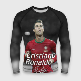 Мужской рашгард 3D с принтом Криштиану Роналду ,  |  | cristiano ronaldo | fifa | madrid | portugal | real | respect | uefa | автограф | игрок | криштиану | лучший | мадрид | мира | португалия | реал | роналду | сборная | футбол