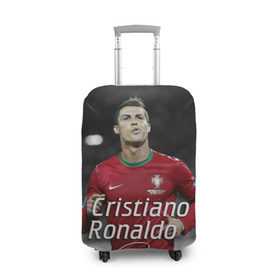 Чехол для чемодана 3D с принтом Криштиану Роналду , 86% полиэфир, 14% спандекс | двустороннее нанесение принта, прорези для ручек и колес | cristiano ronaldo | fifa | madrid | portugal | real | respect | uefa | автограф | игрок | криштиану | лучший | мадрид | мира | португалия | реал | роналду | сборная | футбол