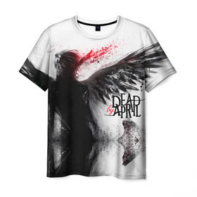 Мужская футболка 3D с принтом Dead by April , 100% полиэфир | прямой крой, круглый вырез горловины, длина до линии бедер | dba | dead by april | дэд бай эйприл