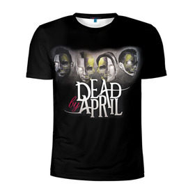 Мужская футболка 3D спортивная с принтом Dead by April , 100% полиэстер с улучшенными характеристиками | приталенный силуэт, круглая горловина, широкие плечи, сужается к линии бедра | 