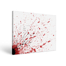 Холст прямоугольный с принтом Брызги , 100% ПВХ |  | 3d | абстракция | абстракция красок | арт | брызги | краска | кровь | прикольные | цветные | штрихи
