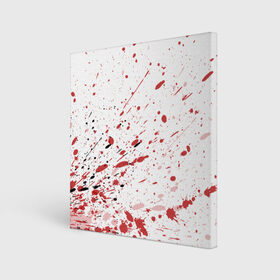 Холст квадратный с принтом Брызги , 100% ПВХ |  | Тематика изображения на принте: 3d | абстракция | абстракция красок | арт | брызги | краска | кровь | прикольные | цветные | штрихи