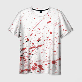 Мужская футболка 3D с принтом Брызги , 100% полиэфир | прямой крой, круглый вырез горловины, длина до линии бедер | 3d | абстракция | абстракция красок | арт | брызги | краска | кровь | прикольные | цветные | штрихи