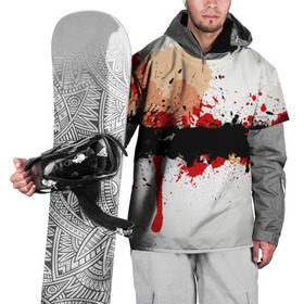 Накидка на куртку 3D с принтом Рассвет Абстракция , 100% полиэстер |  | Тематика изображения на принте: абстракция | абстракция красок | брызги | краска | кровь