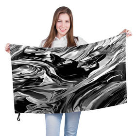 Флаг 3D с принтом Серые краски , 100% полиэстер | плотность ткани — 95 г/м2, размер — 67 х 109 см. Принт наносится с одной стороны | watercolor | абстракция красок | акварель | брызги красок | живопись | картина | краска | потертость красок | размытые краски | текстуры | художник | черно белый | яркие | яркие краски
