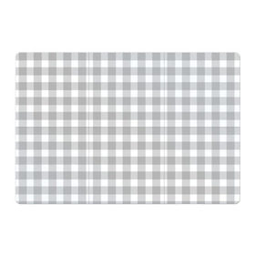 Магнитный плакат 3Х2 с принтом Grey squares , Полимерный материал с магнитным слоем | 6 деталей размером 9*9 см | белый | клеточка | серый | текстура