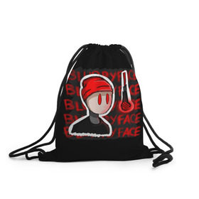 Рюкзак-мешок 3D с принтом Blurryface , 100% полиэстер | плотность ткани — 200 г/м2, размер — 35 х 45 см; лямки — толстые шнурки, застежка на шнуровке, без карманов и подкладки | rock | t.o.p. | top | twenty one pilots | рок