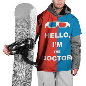Накидка на куртку 3D с принтом I`m the Doctor , 100% полиэстер |  | Тематика изображения на принте: арт | доктор кто | надпись | сериал | тардис | фильмы | я доктор